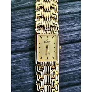Very‎ Rare Vintage Elgin Mens Retro Tank Watch New In Box